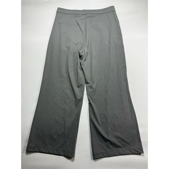 Halara Women's Flex High Waist Pleated Gray Wide Leg Pants - Size XL-P (34x27) - Picture 2 of 4
